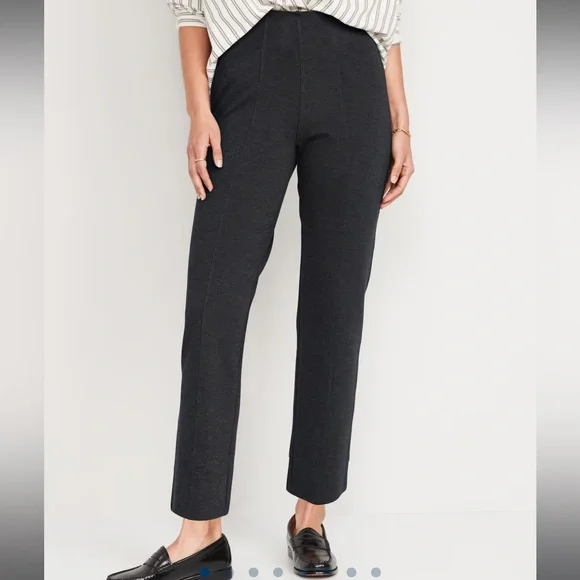 Extra High-Waisted Stevie Straight Ankle Pants - Picture 3 of 7